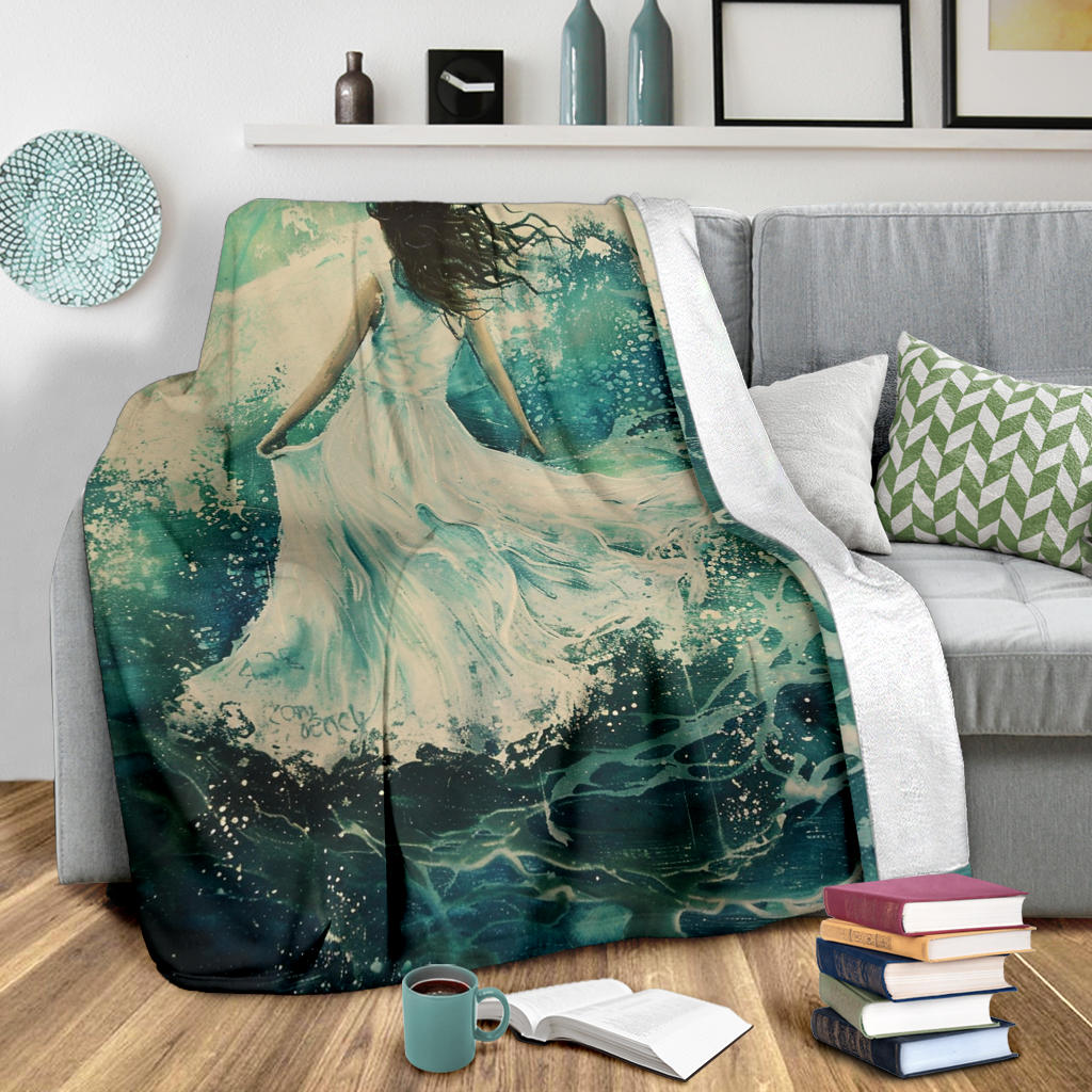 Oceanic Bliss Blanket, Oceanic Bliss Estetic Blankets, Oceanic Bliss Blanket Gifts, Blanket