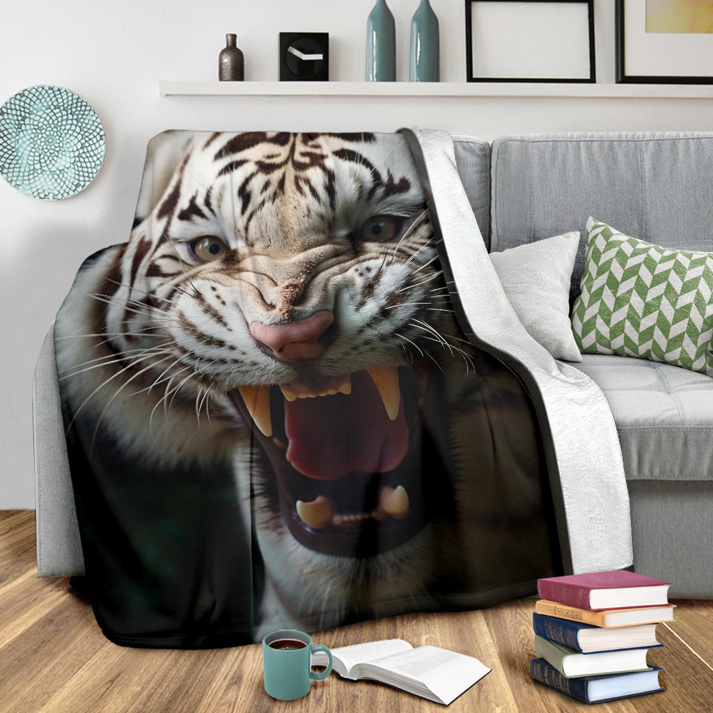 Ferocious Tiger Blanket