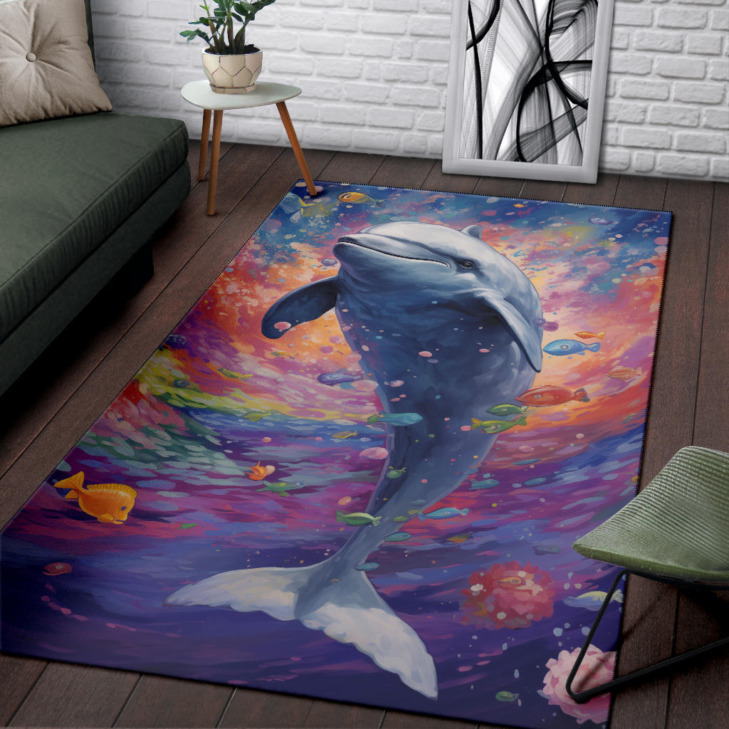 Beluga Whale rug, Beluga Whale Trippy Rug, Beluga Whale Gifts, Beluga Whale Decor