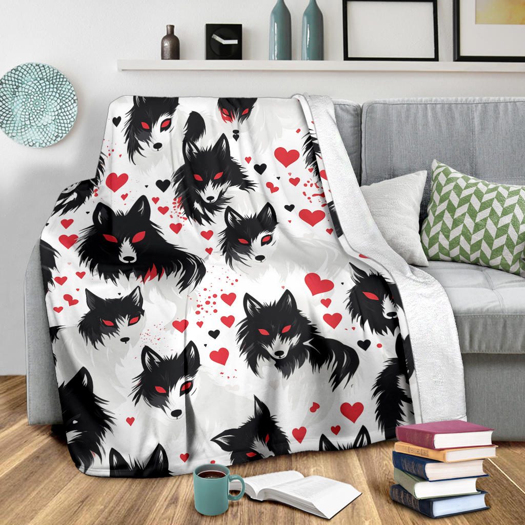 Wolf Hearts Blanket