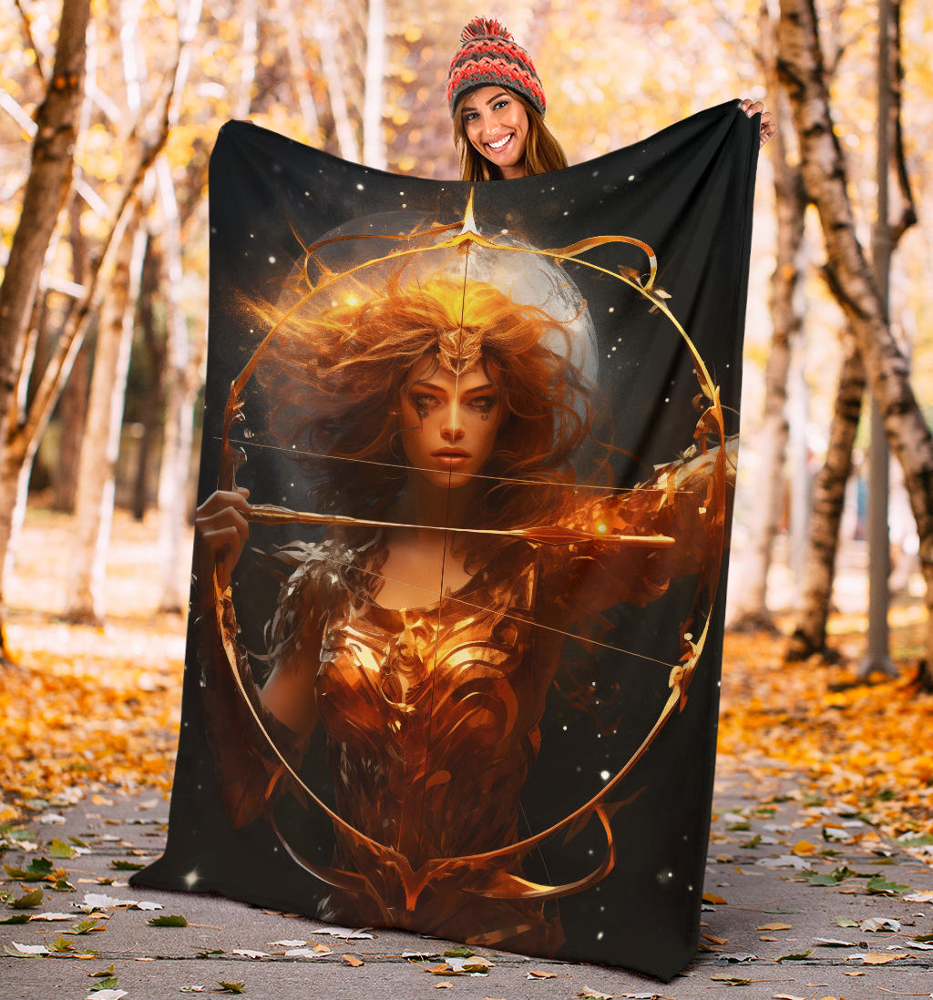 Sagittarius Zodiac Sign Blanket, Archer Sagittarius Zodiac Gifts