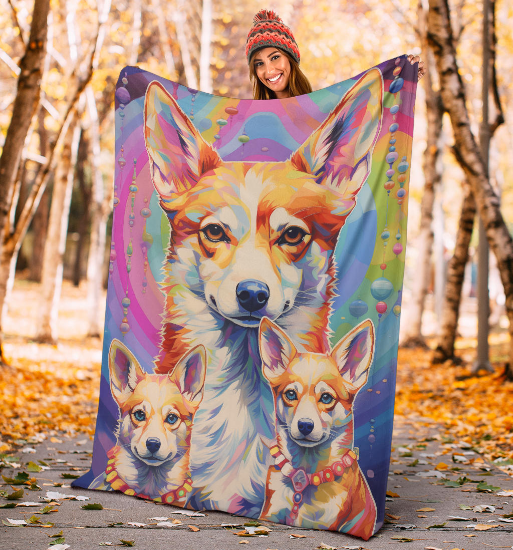 Canaan Blanket, Trippy Psychedelics Canaan Fleece Blanket, Canaan Throw Blanket, Canaan Gifts