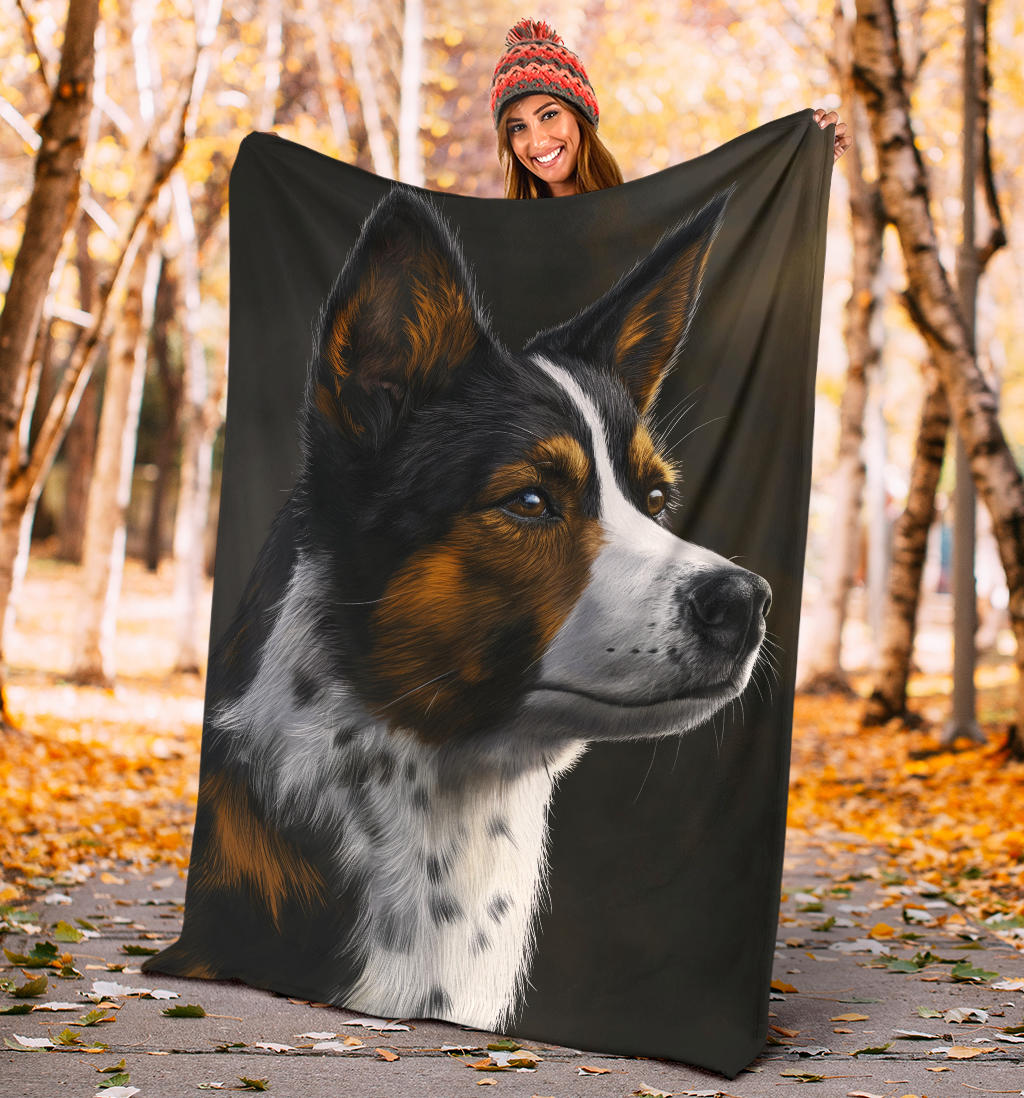 Karelian Bear Dog Blanket, Trippy Psychedelics Karelian Bear Dog Fleece Blanket, Karelian Bear Dog Throw Blanket, Karelian Bear Dog Gifts