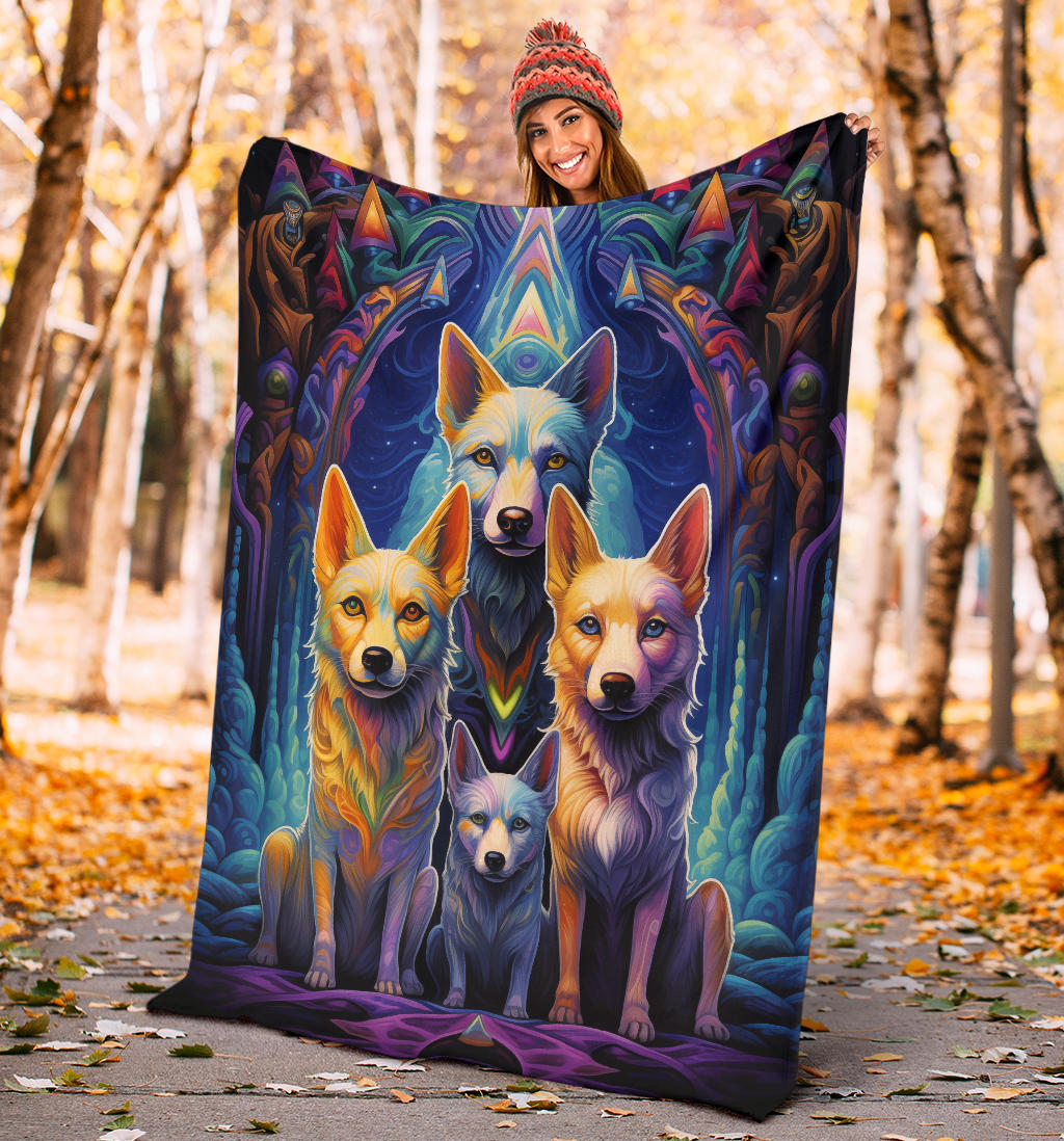 Canaan Blanket, Trippy Psychedelics Canaan Fleece Blanket, Canaan Throw Blanket, Canaan Gifts