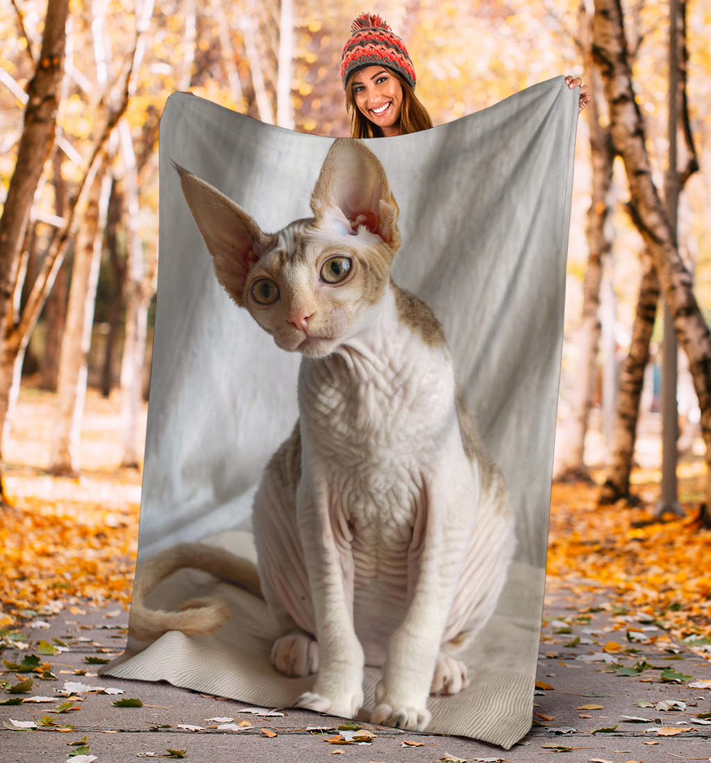 Cornish Rex cat Blanket, Trippy Psychedelics Cornish Rex cat Fleece Blanket, Cornish Rex cat Throw Blanket, Cornish Rex cat Gifts