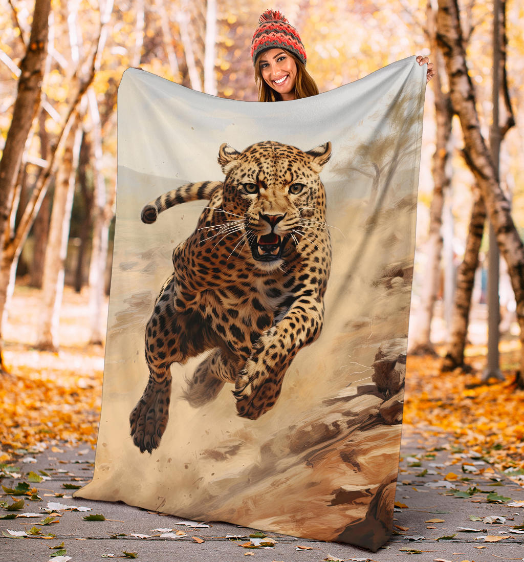 Cheetah Sprint Blanket