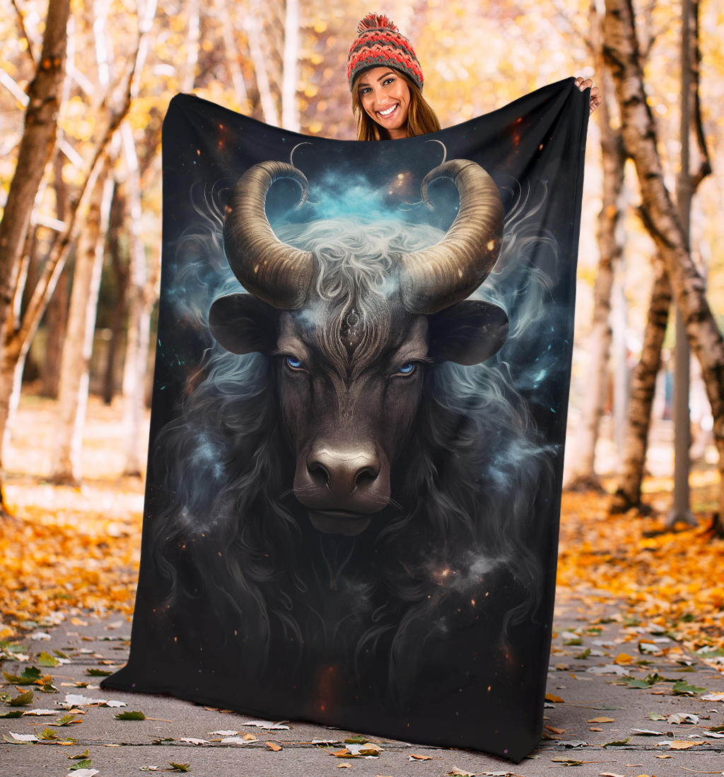 Taurus Zodiac Mysterious Blanket, Bull Zodiac Sign, Taurus Zodiac Gifts, Taurus Throw Blanket