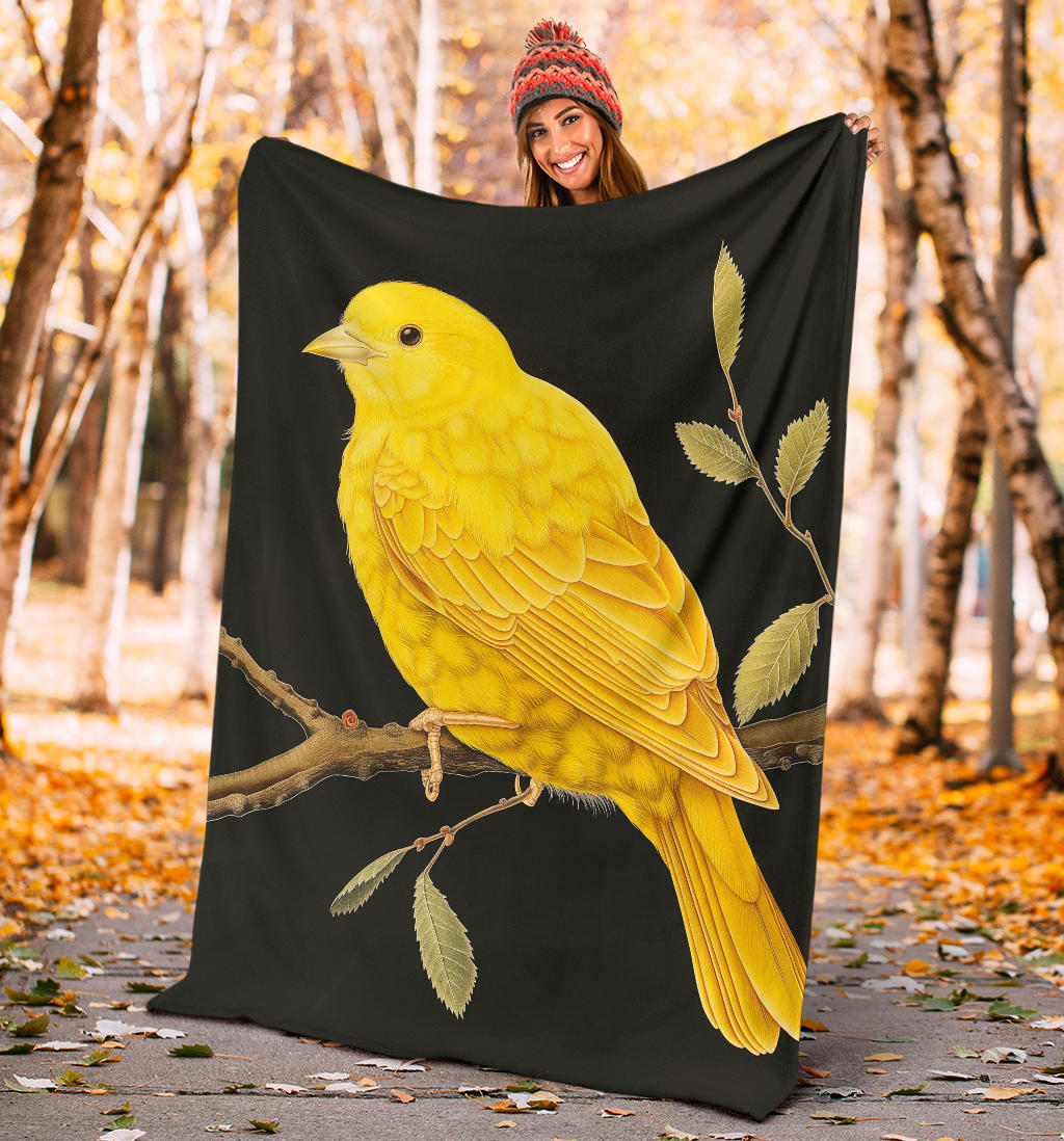 Canary bird Blanket, Trippy Psychedelics Canary bird Fleece Blanket, Canary bird Throw Blanket, Canary bird Gifts