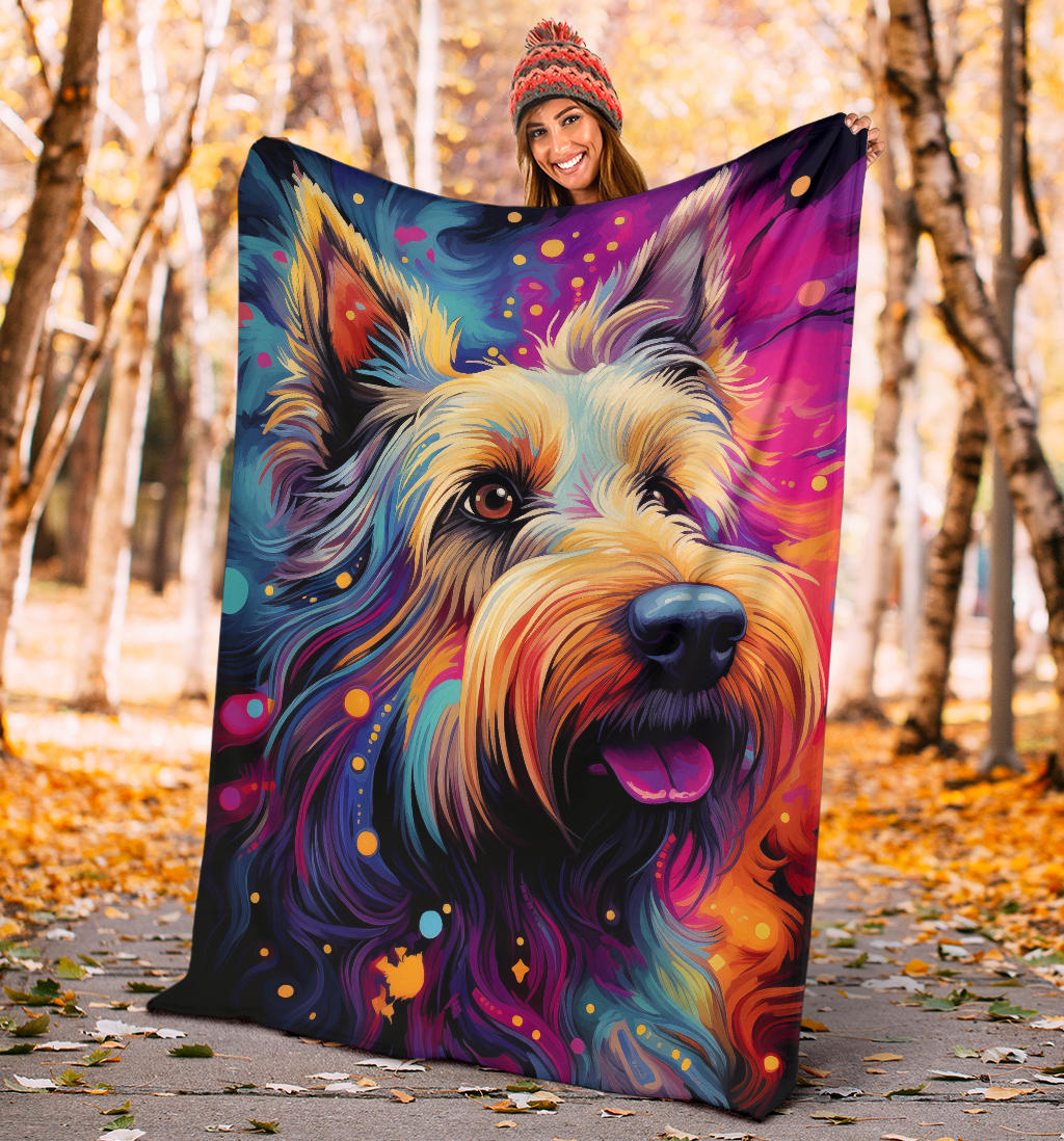 Berger Picard Blanket, Trippy Psychedelics Berger Picard Fleece Blanket, Berger Picard Throw Blanket, Berger Picard Gifts