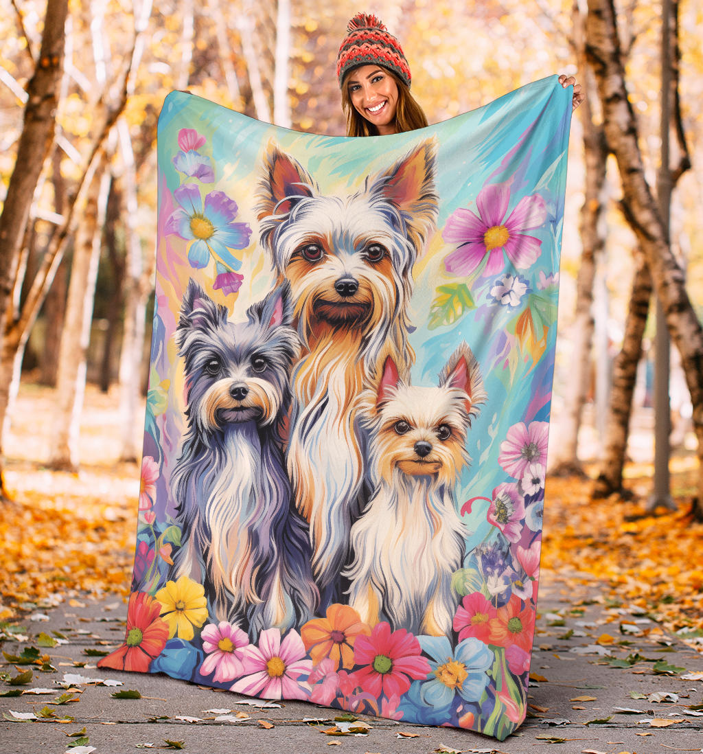 Biewer Terri Blanket, Trippy Psychedelics Biewer Terri Fleece Blanket, Biewer Terri Throw Blanket, Biewer Terri Gifts