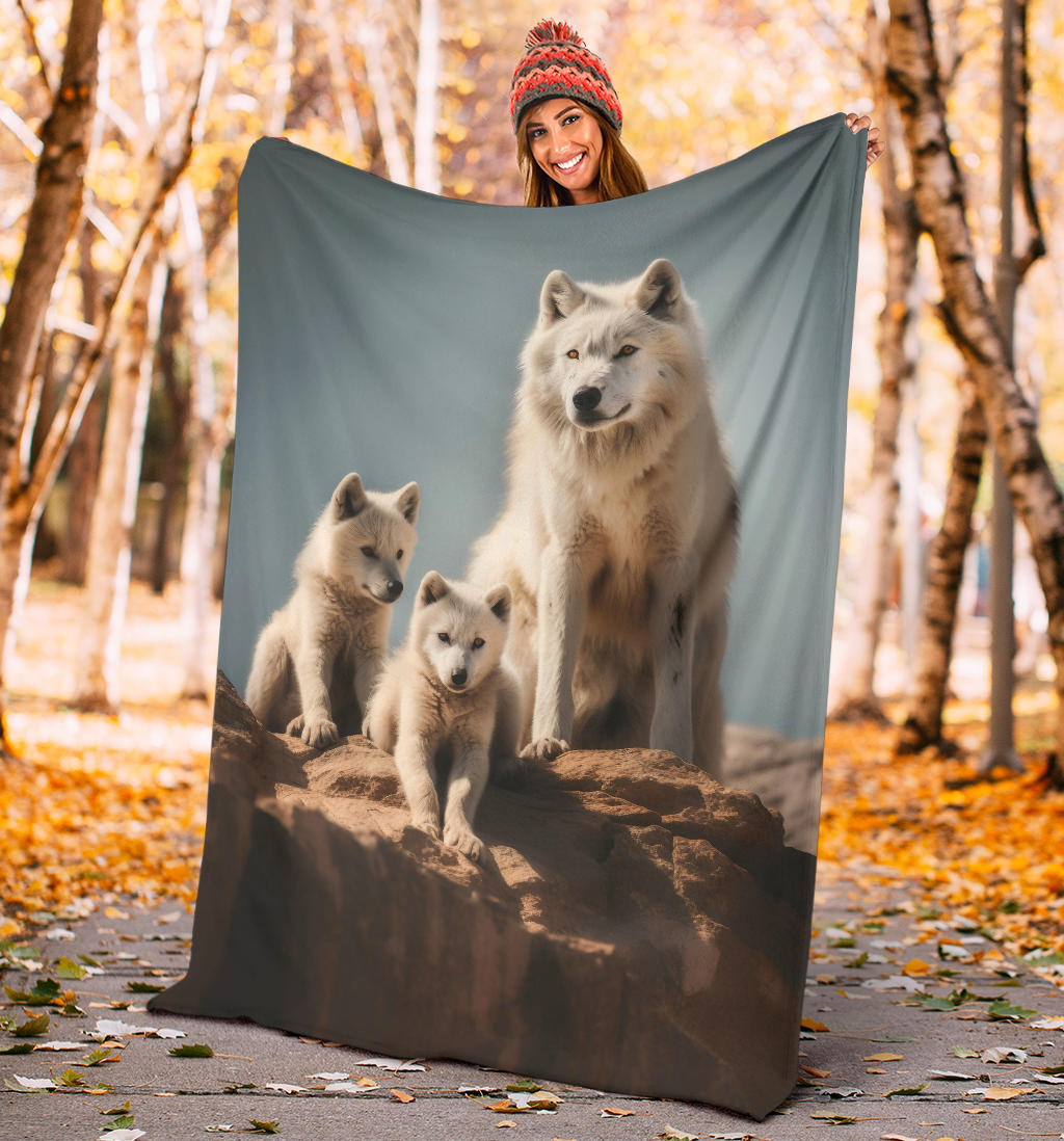 Wolves Family Blanket