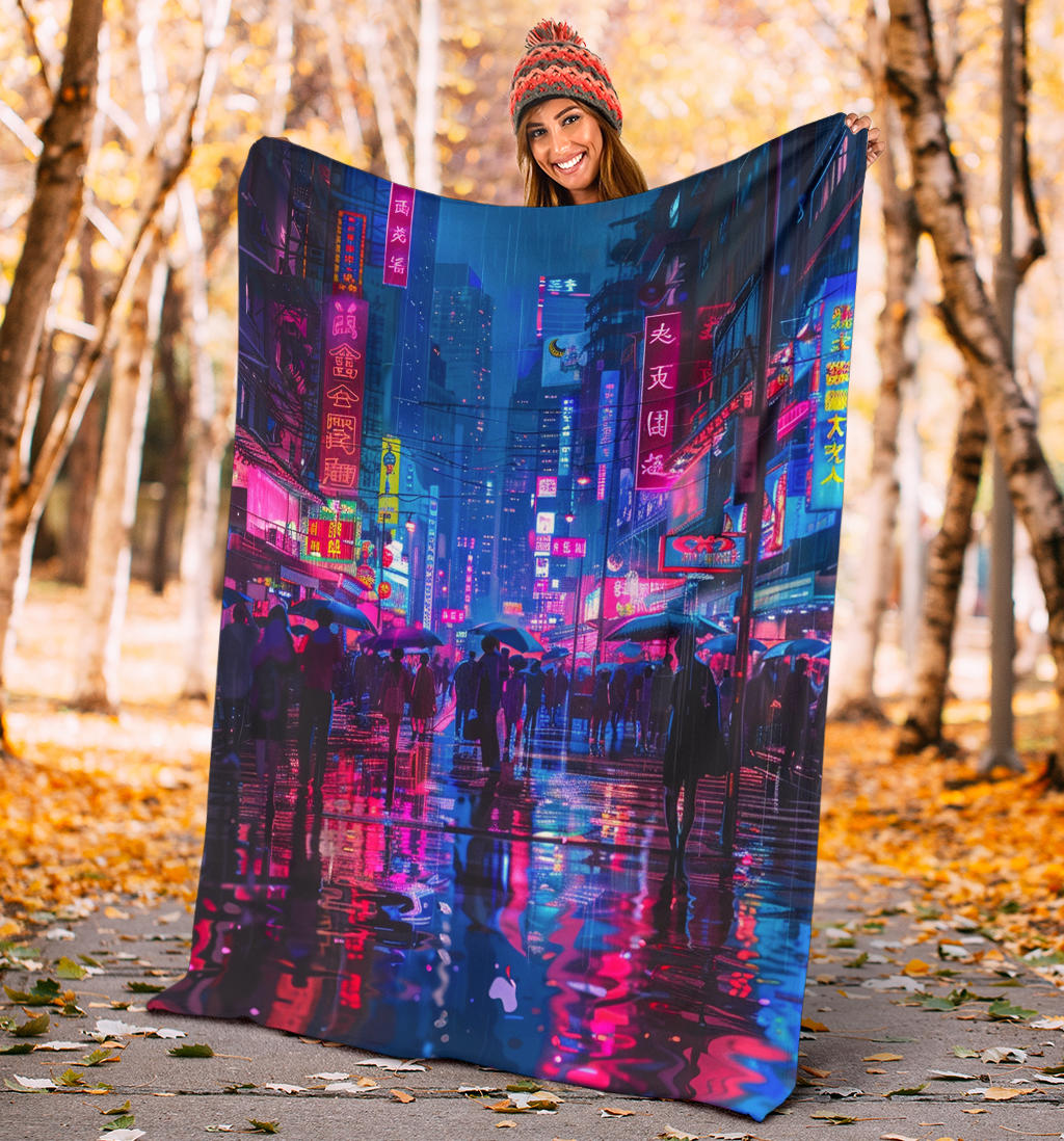 Neon Nights Banket, Neon Nights Estetic Blanket, Neon Nights Blanket Gift, Blanket