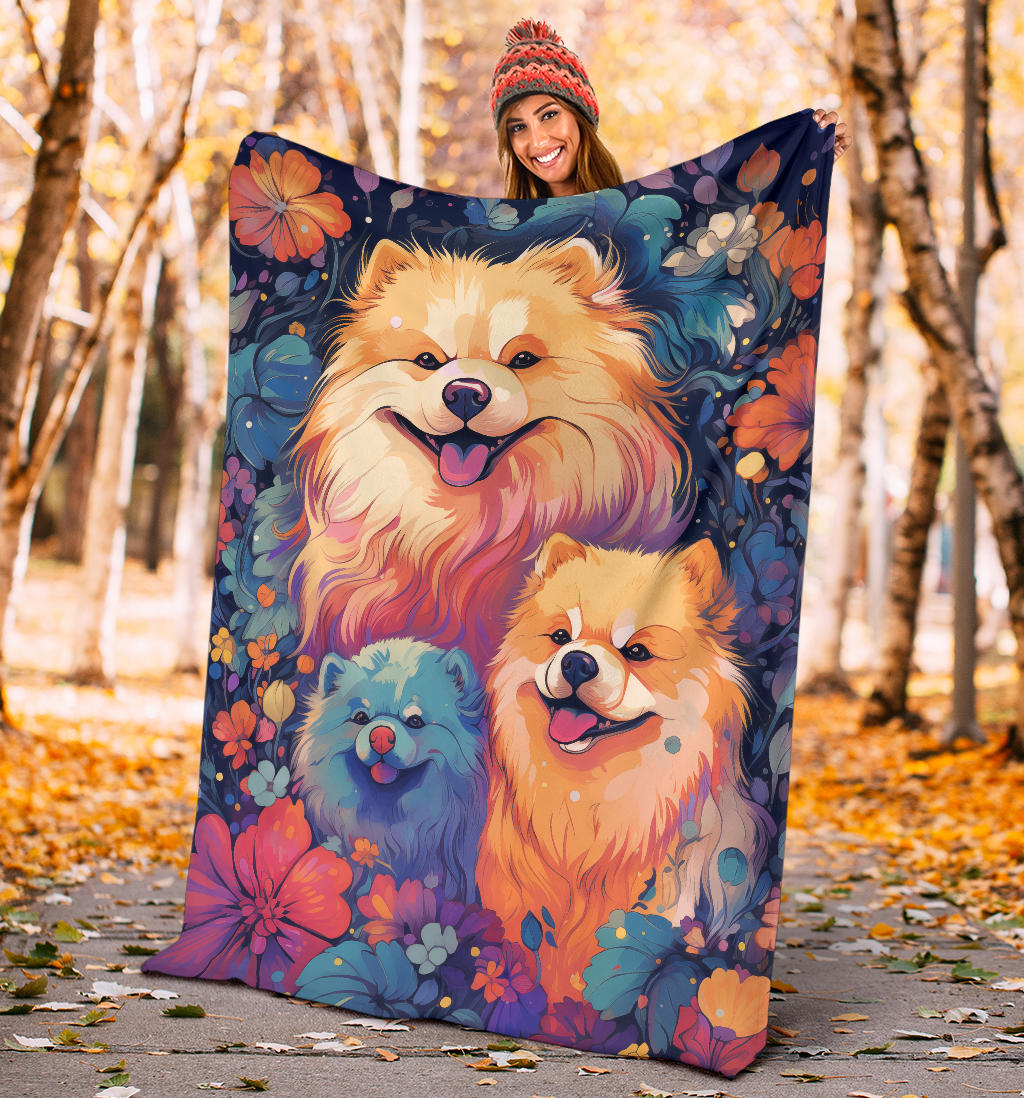 Chow Chow Blanket, Trippy Psychedelics Chow Chow Fleece Blanket, Chow Chow Throw Blanket, Chow Chow Gifts