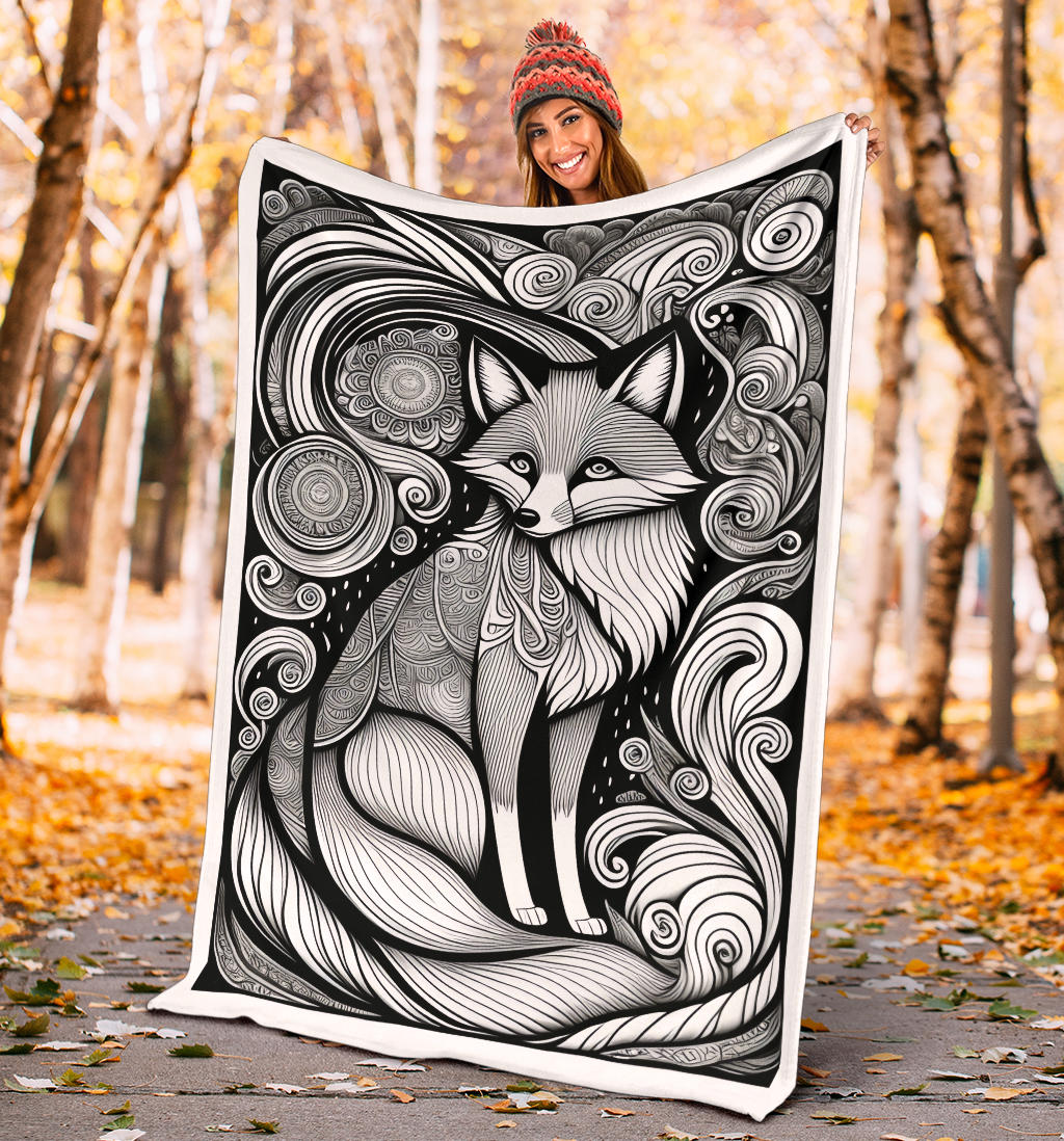 Fox Tattoo Blanket