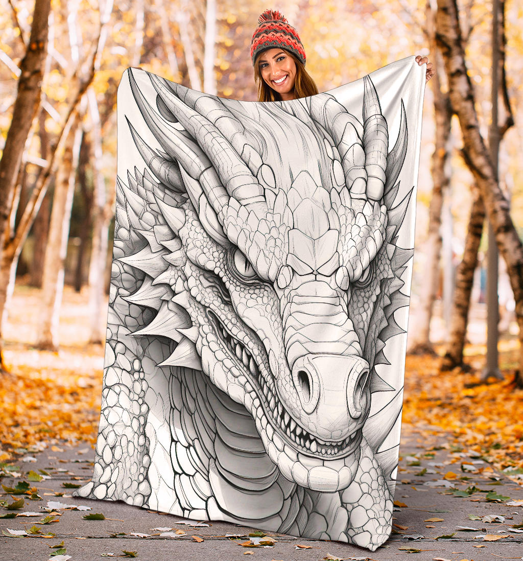 Dragon Blanket, Dragon Fleece Blanket