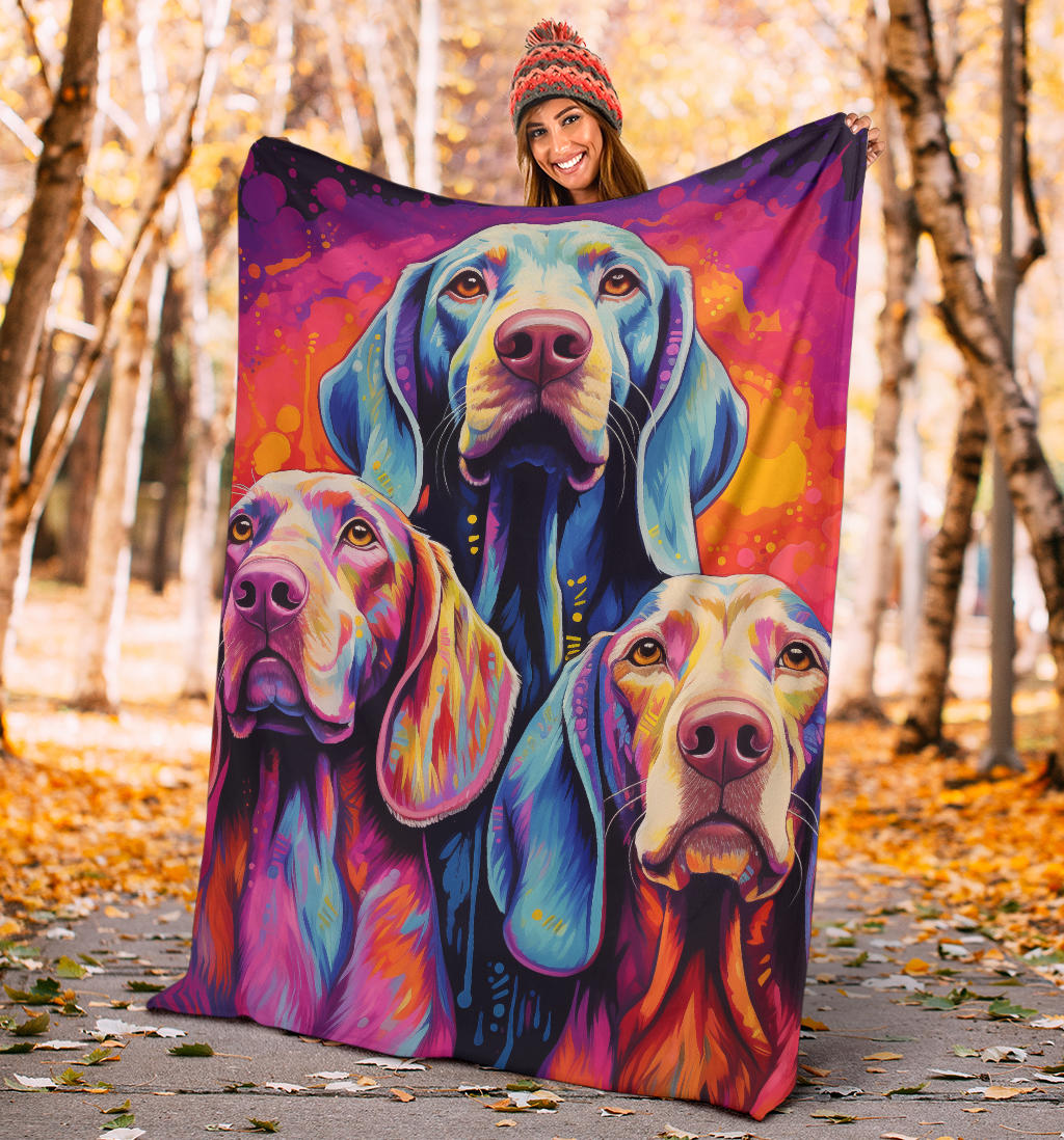 Bracco Italiano Blanket, Trippy Psychedelics Bracco Italiano Fleece Blanket, Bracco Italiano Throw Blanket, Bracco Italiano Gifts