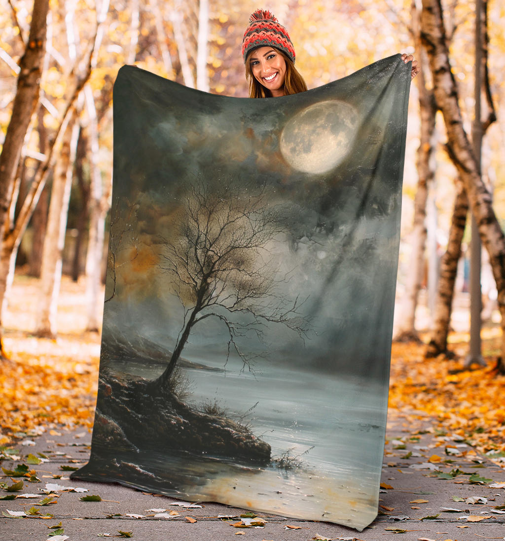 Mystic Moonlight Blanket, Mystic Moonlight Estetic Blanket, Mystic Moonlight Blanket Gift, Blanket