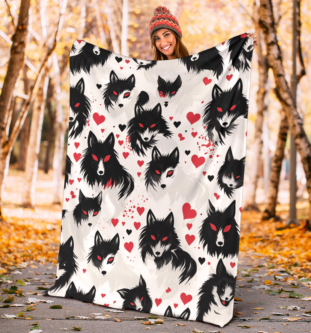 Wolf Hearts Blanket