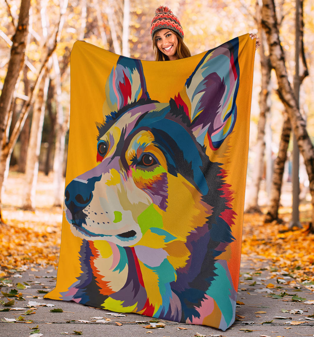 Lapponian Herder Dog Blanket, Trippy Psychedelics Lapponian Herder Dog Fleece Blanket, Lapponian Herder Dog Throw Blanket, Lapponian Herder Dog Gifts