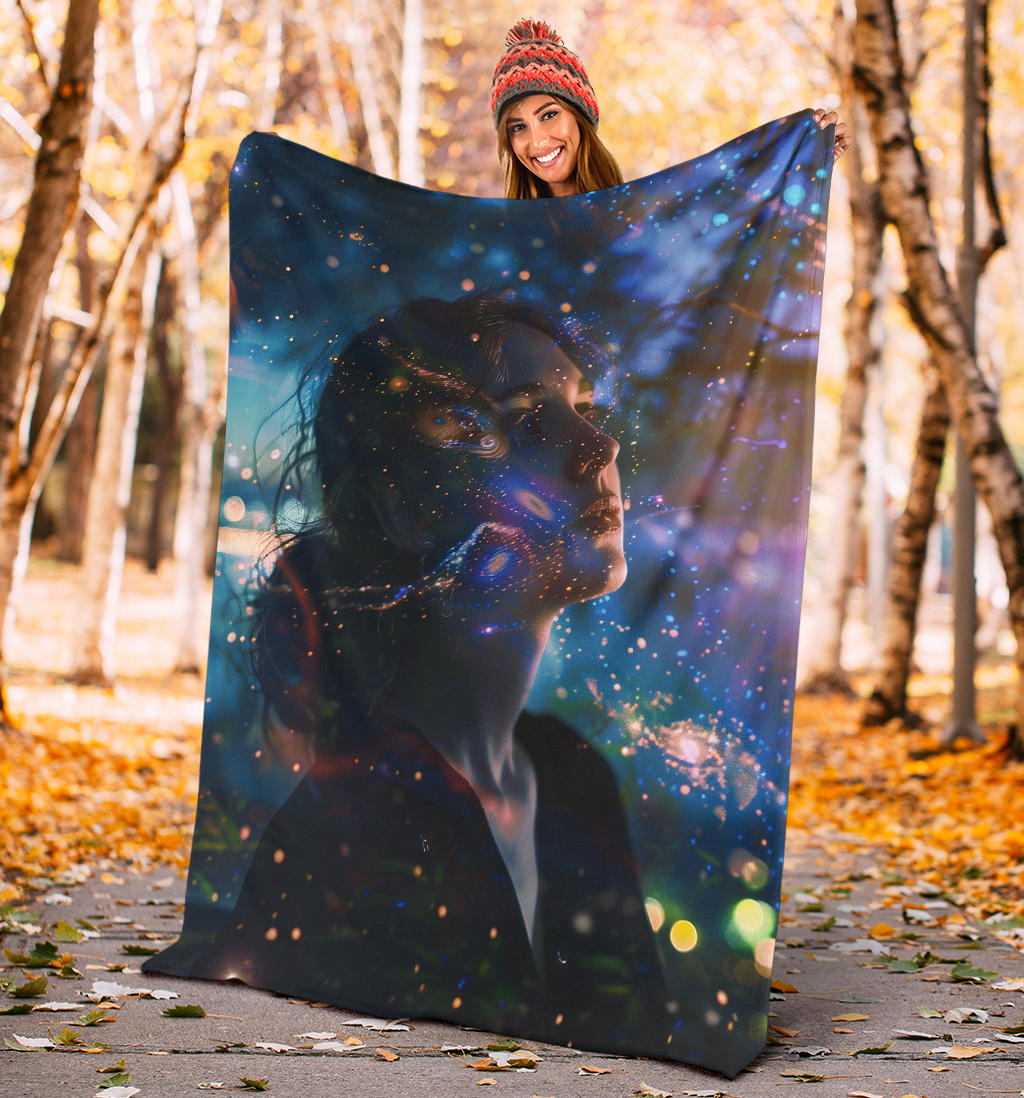 Galaxy Glow Blanket, Galaxy Glow Estetic Blanket, Galaxy Glow Blanket Gift, Blanket