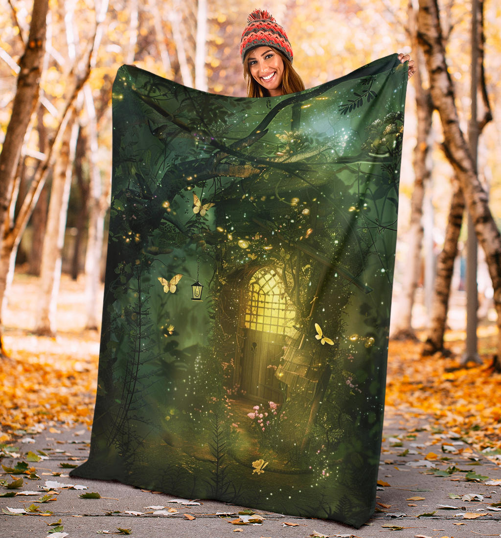 Enchanted Garden Blanket, Enchanted Garden Costume Blanket, Enchanted Garden Blanket Gift, Blanket