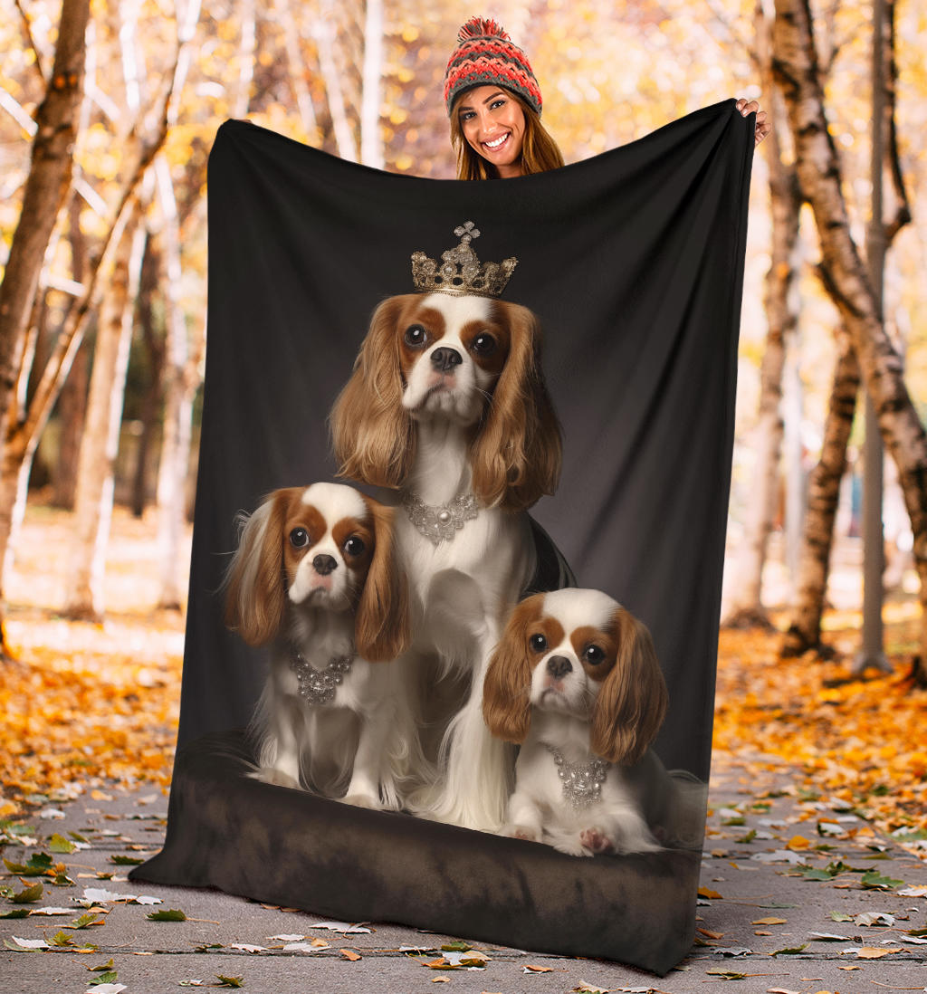 alier King Charles Spaniel Blanket, Cavalier King Charles Spaniel Throw Blanket, Cavalier King Charles Spaniel, Cavalier King Charles Spaniel Gifts