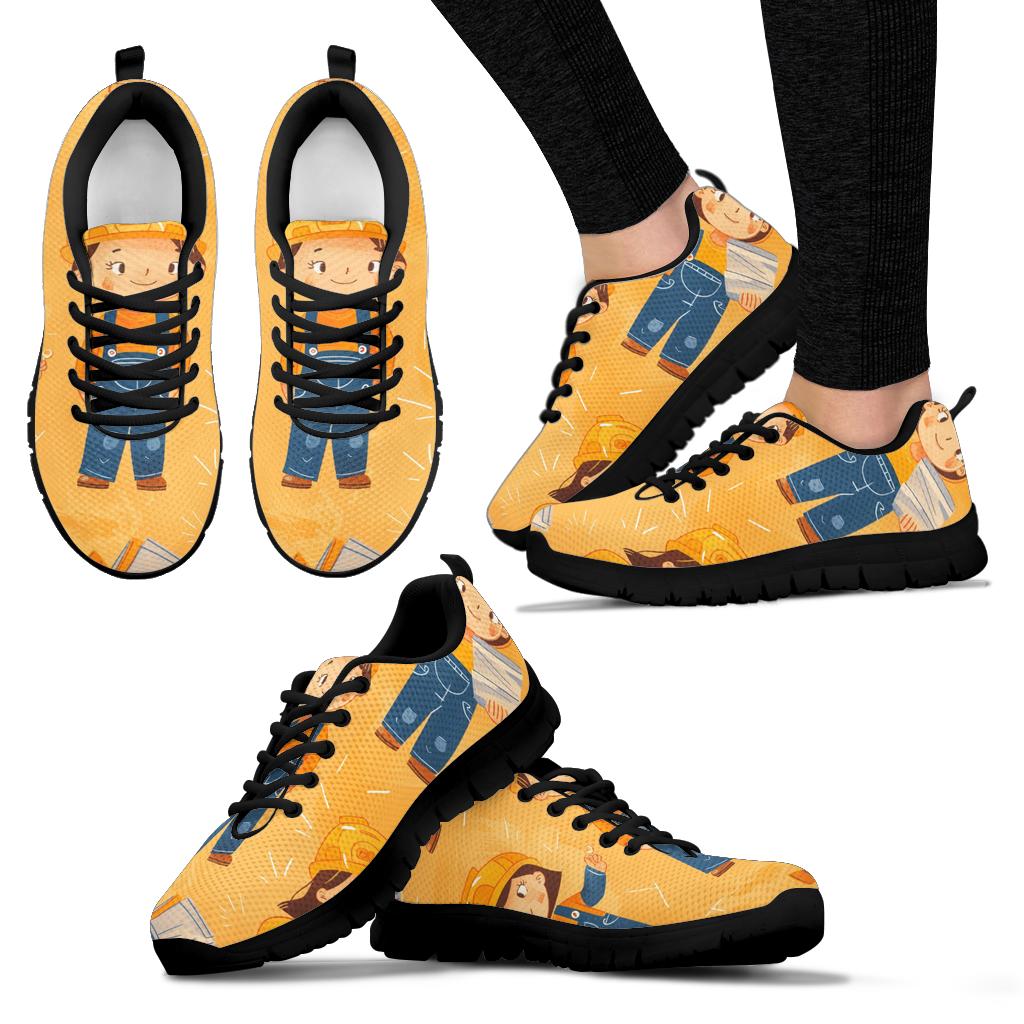 Construction Workers Sneakers, Sport Shoes, Construction Workers  Women Man Kids Sneakers, Construction Workers  Costume Sneakers