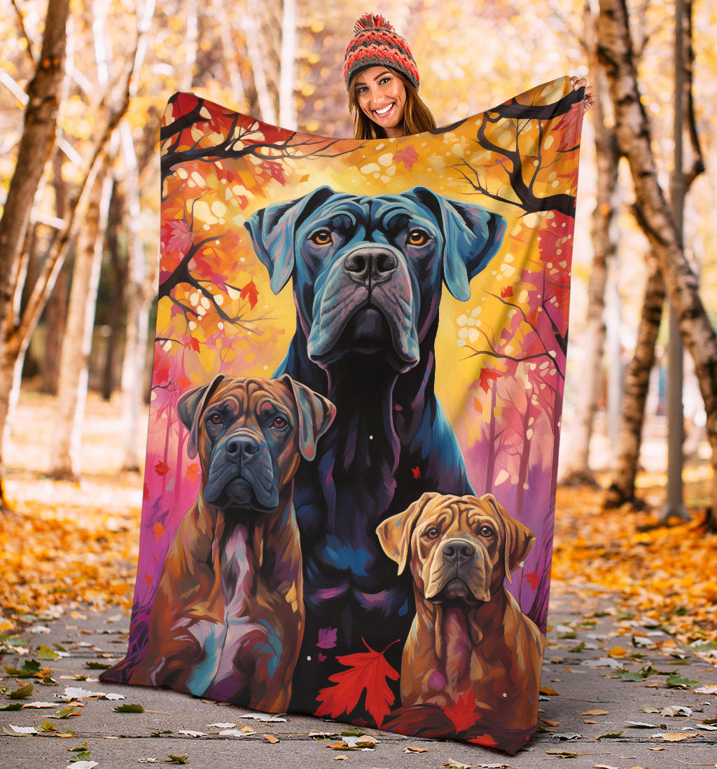 Cane Corso Blanket, Trippy Psychedelics Cane Corso Fleece Blanket, Cane Corso Throw Blanket, Cane Corso Gifts