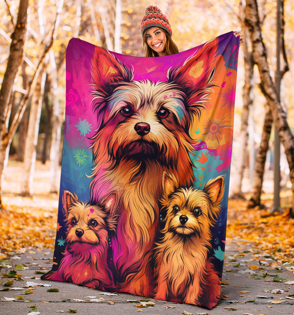 Australian Terri Blanket, Trippy Psychedelics Australian Terri Fleece Blanket, Australian Terri Throw Blanket, Australian Terri Gifts