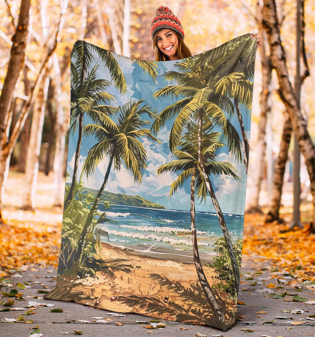 Tropical Paradise Blanket, Tropical Paradise Costume Blanket, Tropical Paradise Blanket Gift, Blanket