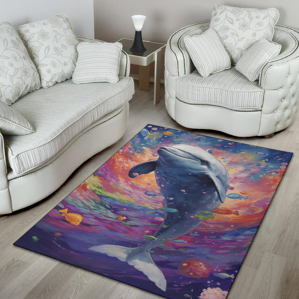 Beluga Whale rug, Beluga Whale Trippy Rug, Beluga Whale Gifts, Beluga Whale Decor