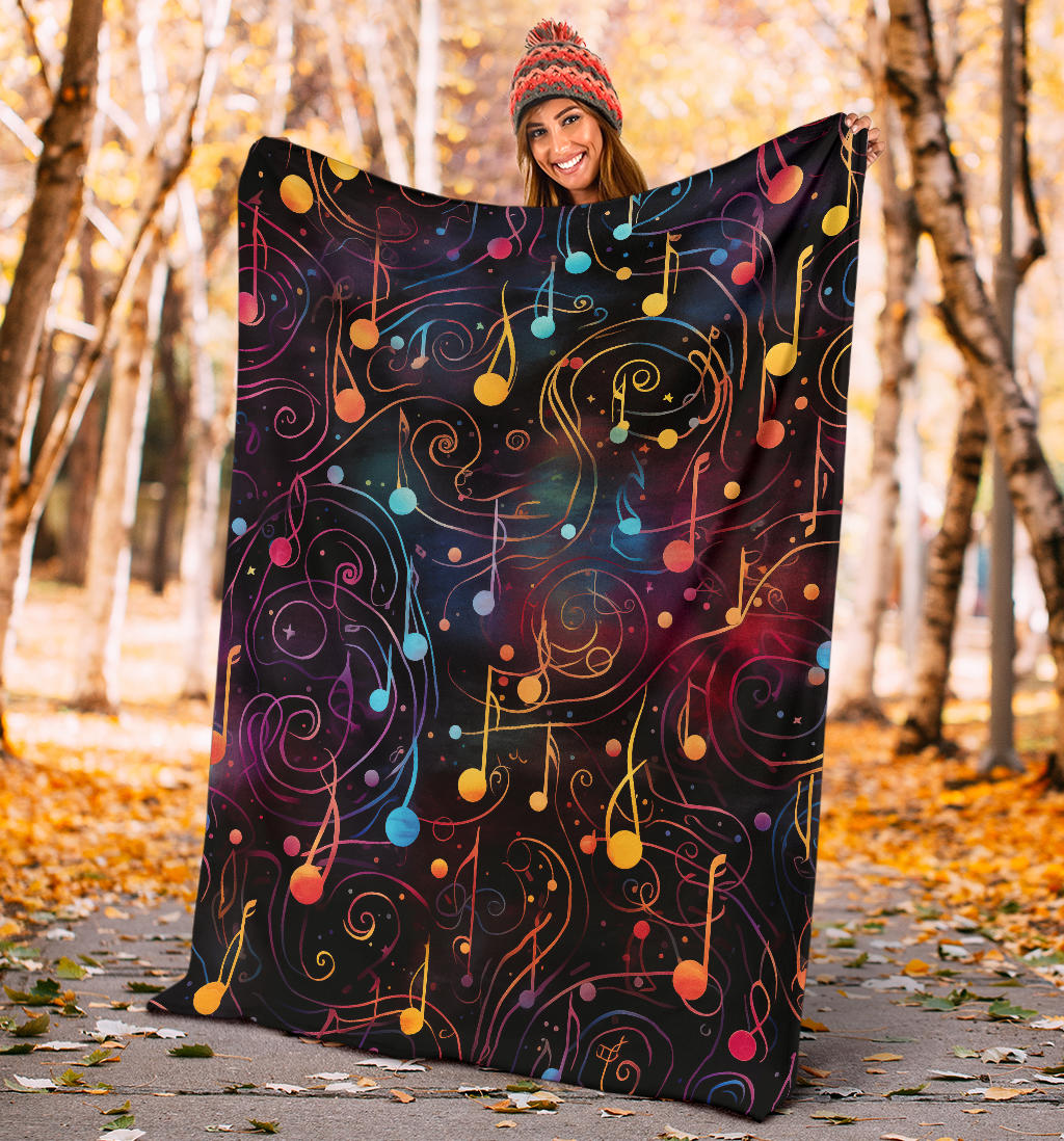 Music Notes Blanket, Music Notes Throw Blanket, Music Notes Gifts, Music Notes Fleece Blanket, Music Custom Name Blanket