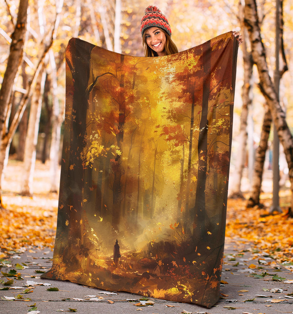 Autumn Aura Blanket, Autumn Aura Estetic Blanket, Autumn Aura Blanket Gift, Blanket