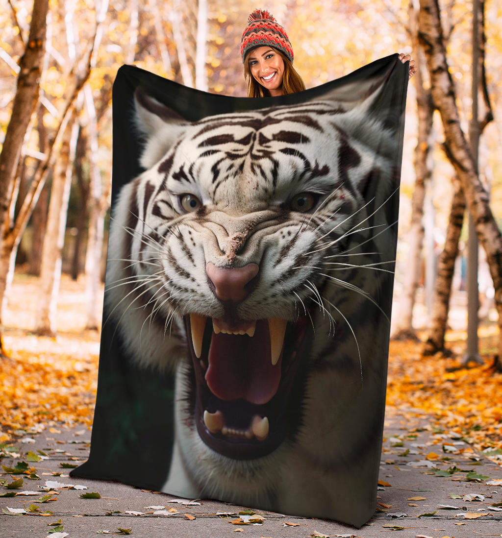 Ferocious Tiger Blanket