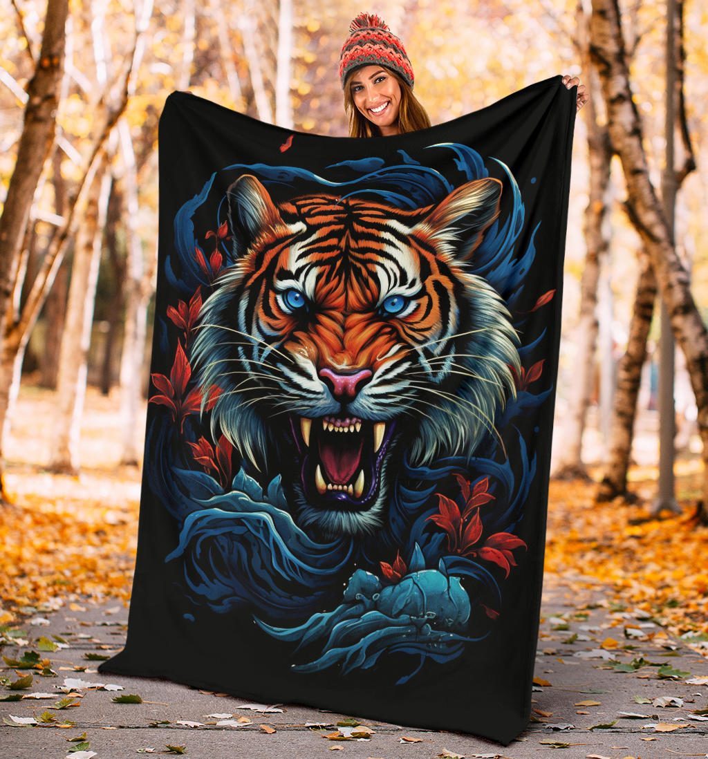 Tiger Blanket Tiger Fleece Blanket