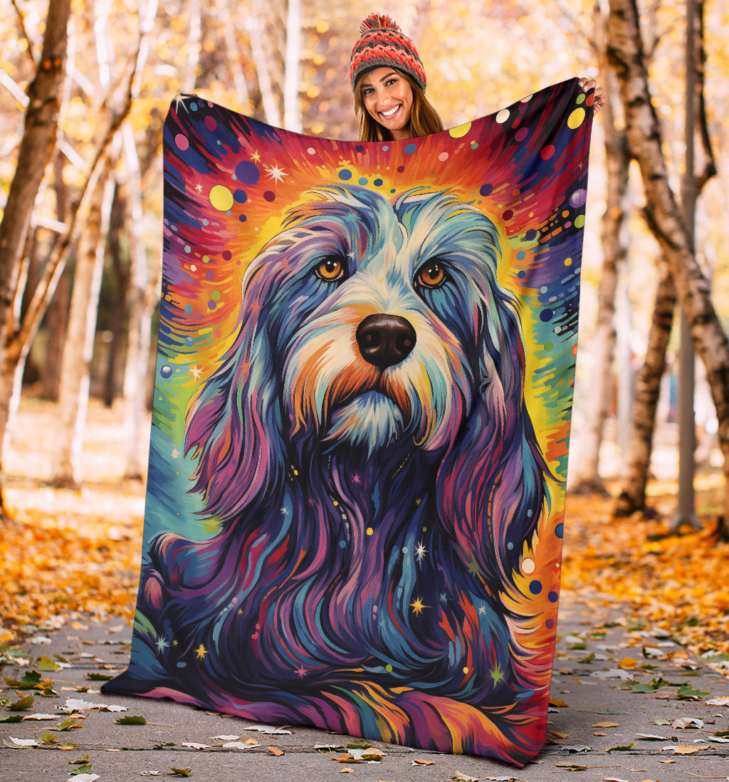 Petit Basset Griffon Vendeen Blanket, Trippy Psychedelics Petit Basset Griffon Vendeen Fleece Blanket, Petit Basset Griffon Vendeen Throw Blanket, Petit Basset Griffon Vendeen Gifts