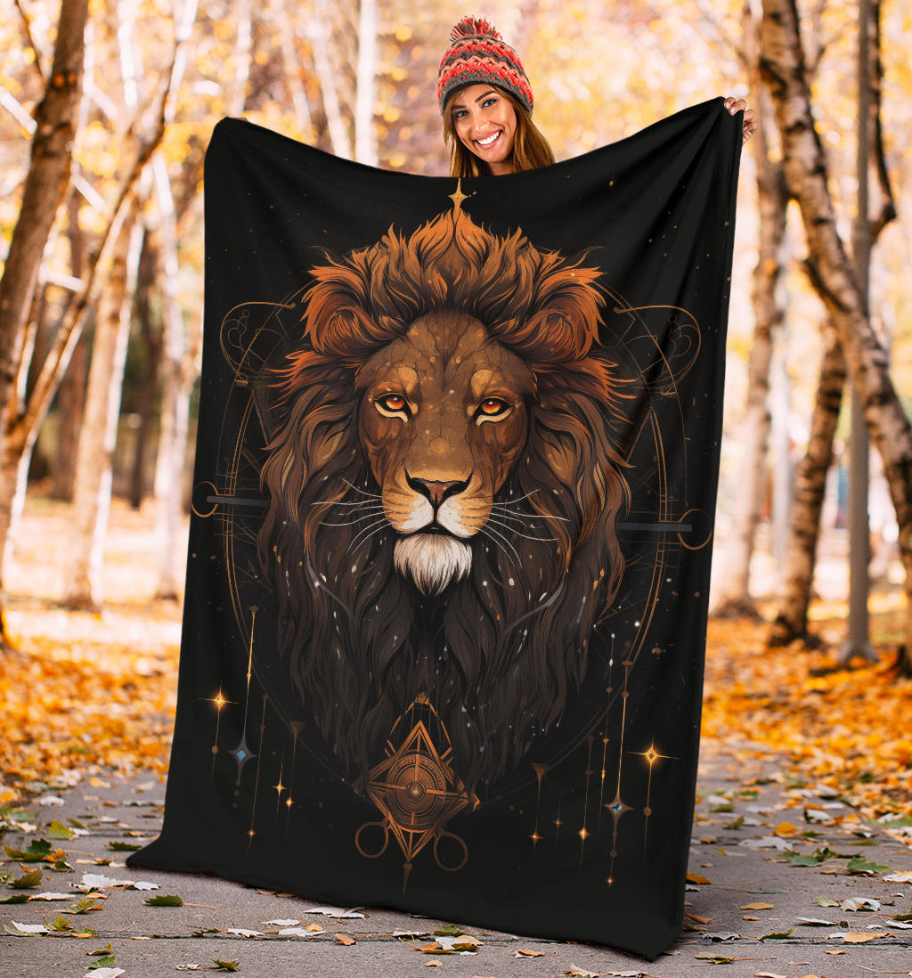 Lion Zodiac Blanket, Lion Zodiac Gifts, Lion Zodiac Sign, Lion Throw Blanket, Leo Zodiac Sign