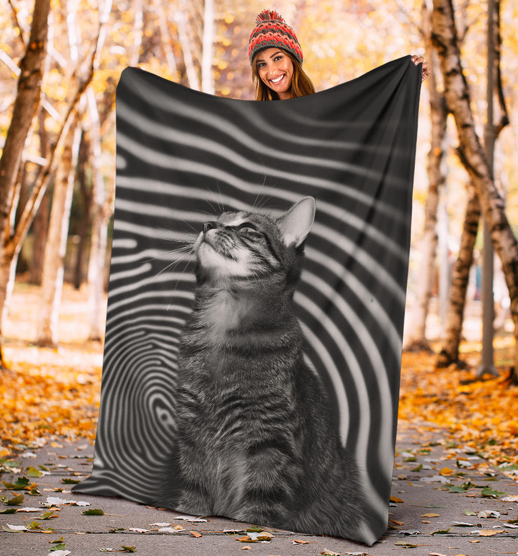 American Shorthair cat Blanket, Trippy Psychedelics American Shorthair cat Fleece Blanket, American Shorthair cat Throw Blanket, American Shorthair cat Gifts