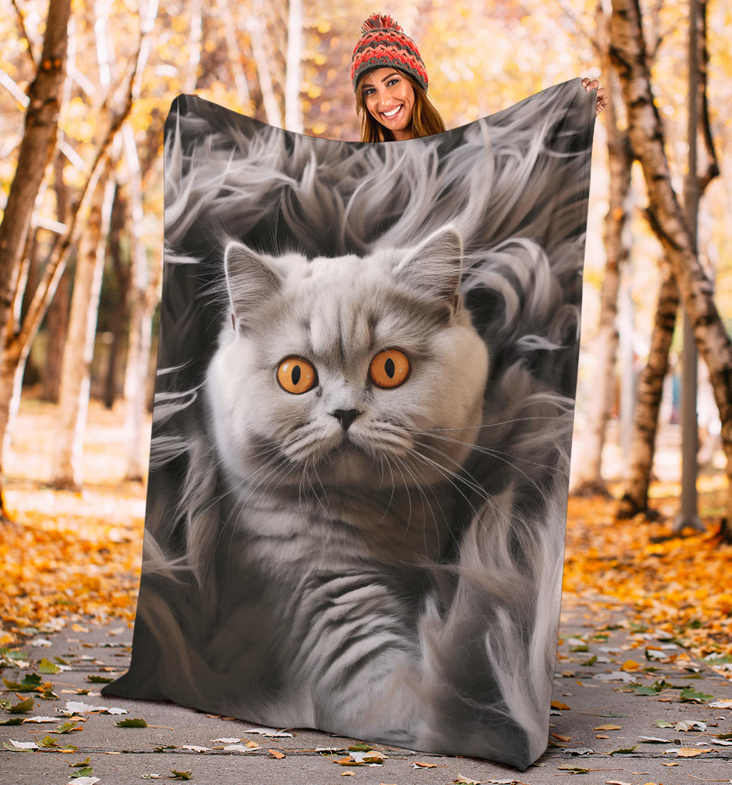 British Shorthair Hair Blanket