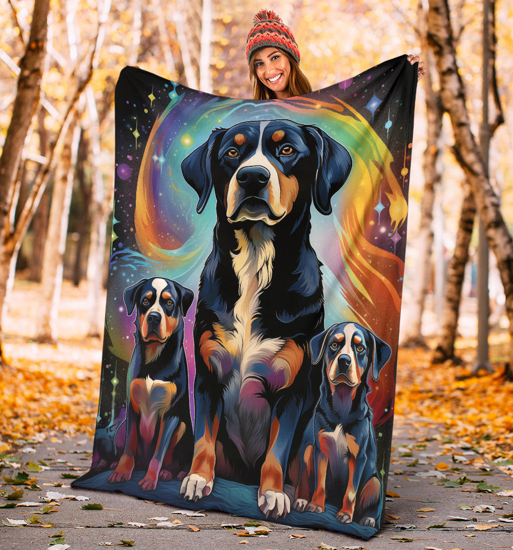 Entlebucher Mountain Blanket, Trippy Psychedelics Entlebucher Mountain Fleece Blanket, Entlebucher Mountain Throw Blanket, Entlebucher Mountain Gifts