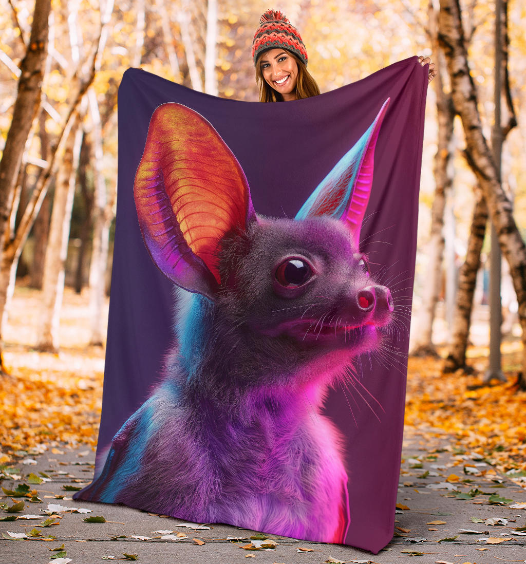 Bat animal Blanket, Trippy Psychedelics Bat animal Fleece Blanket, Bat animal Throw Blanket, Bat animal Gifts