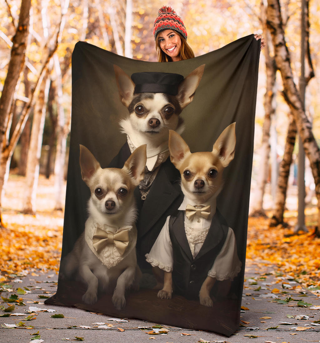 Chihuahua Family Blanket, Chihuahua Blanket, Chihuahua Throw Blanket, Chihuahua, Chihuahua Gifts