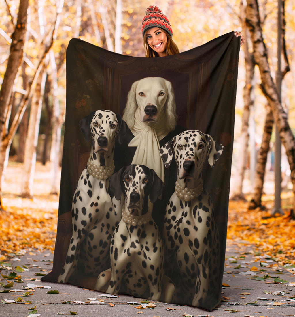 Dalmatian Family Blanket, Dalmatian_Blanket, Dalmatian Throw Blanket, Dalmatian, Dalmatian Gifts