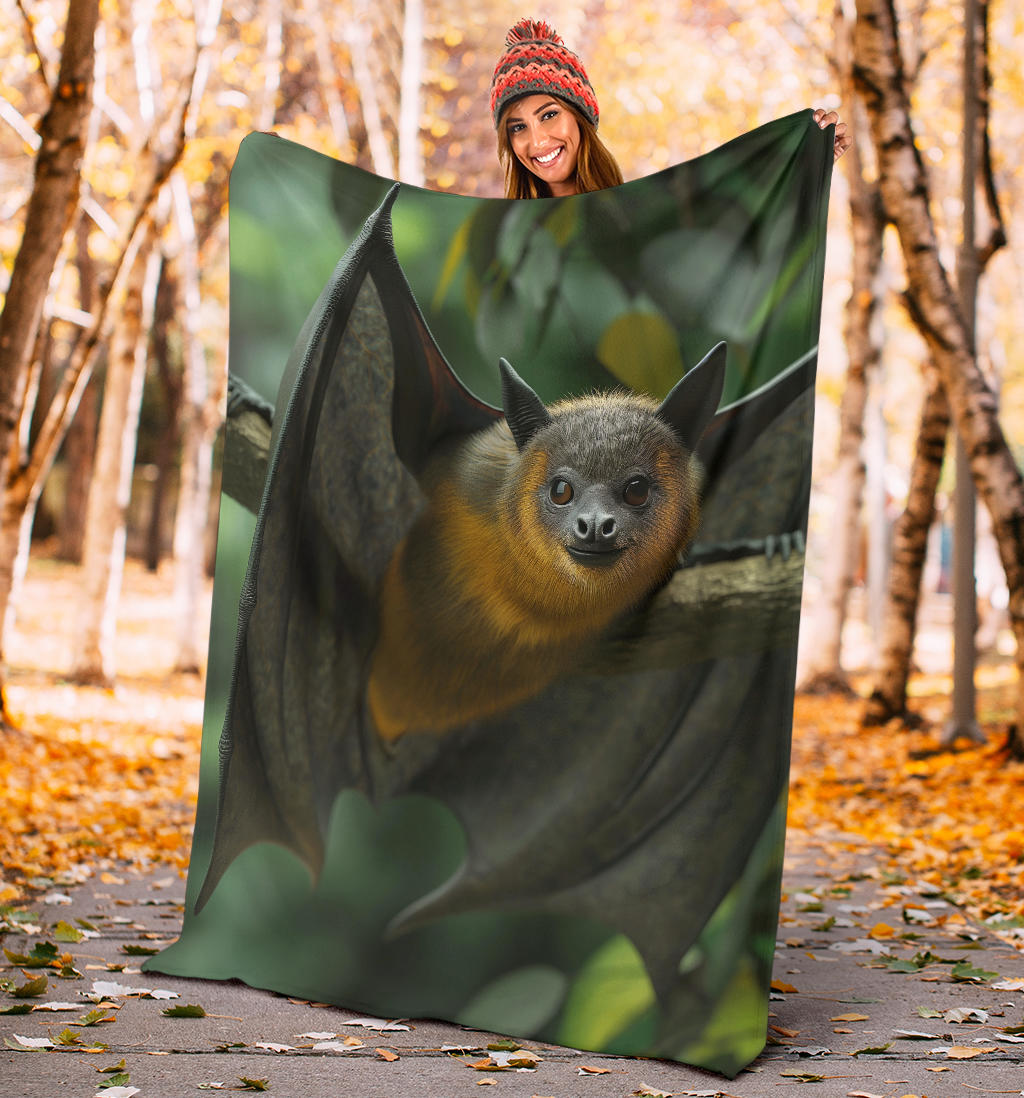 Bat animal Blanket, Trippy Psychedelics Bat animal Fleece Blanket, Bat animal Throw Blanket, Bat animal Gifts