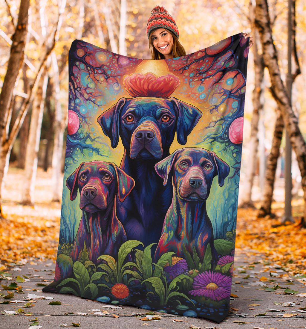 Broholmer Blanket, Trippy Psychedelics Broholmer Fleece Blanket, Broholmer Throw Blanket, Broholmer Gifts