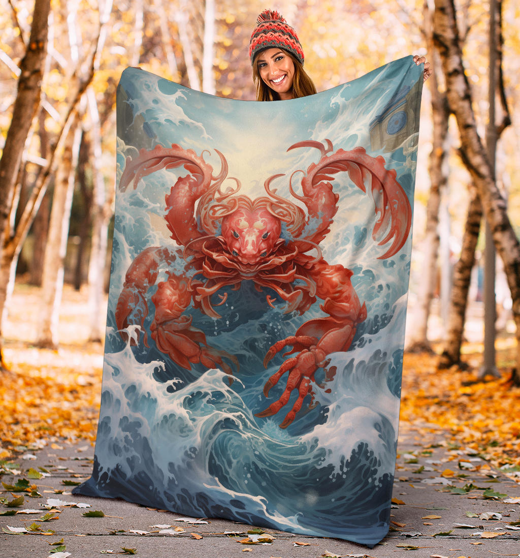 Crab Zodiac Blanket, Cancer Zodiac Sign, Cancer Zodiac Gifts, Cancer Throw Blanket