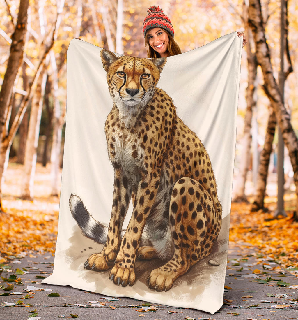 Cheetah Blanket, Trippy Psychedelics Cheetah Fleece Blanket, Cheetah Throw Blanket, Cheetah Gifts