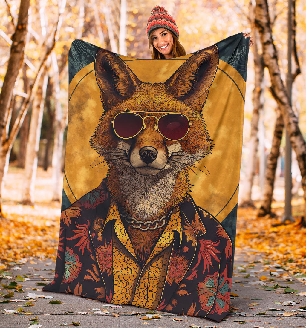 Jackal animal Blanket, Trippy Psychedelics Jackal animal Fleece Blanket, Jackal animal Throw Blanket, Jackal animal Gifts