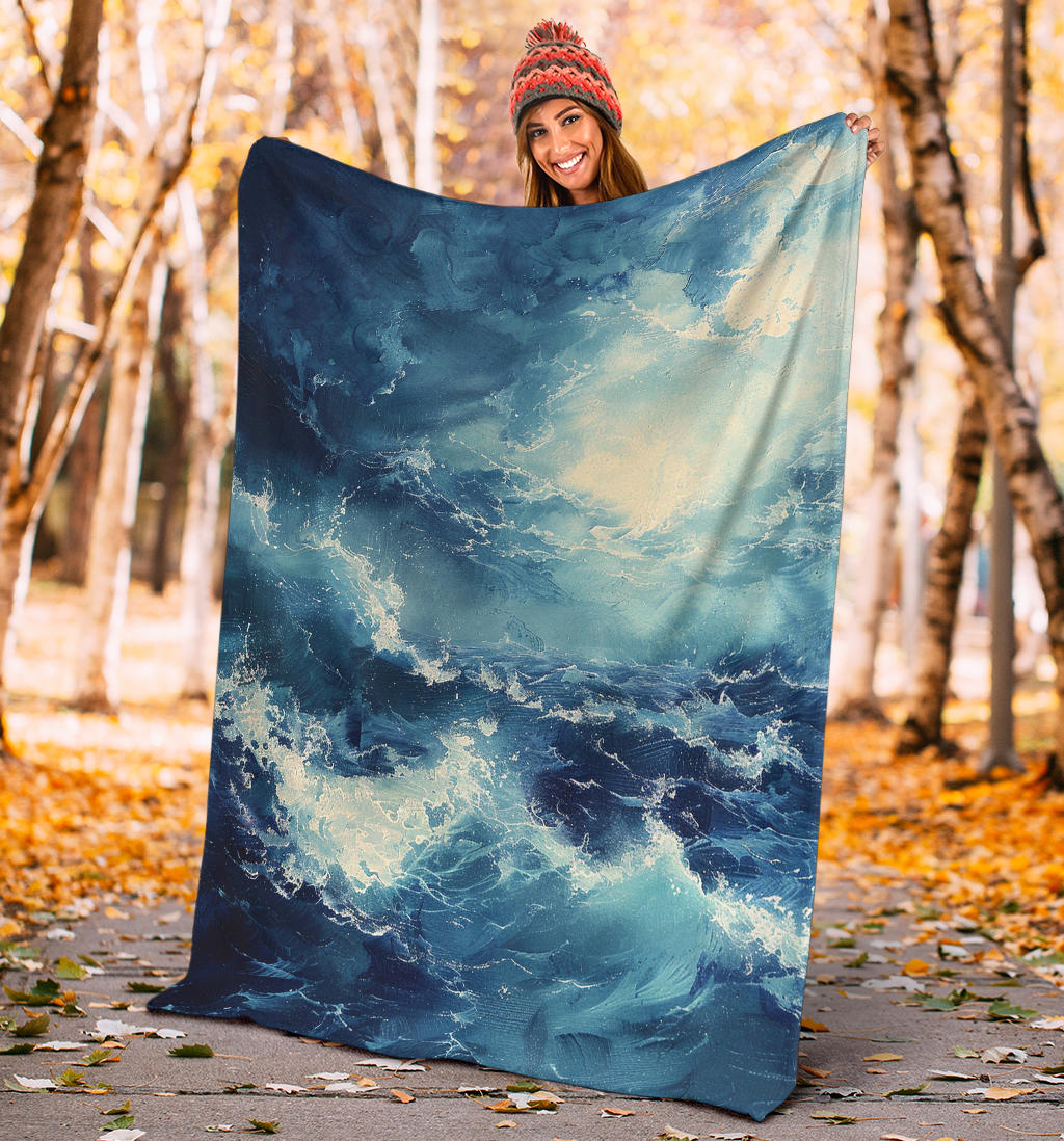 Oceanic Bliss Blanket, Oceanic Bliss Estetic Blankets, Oceanic Bliss Blanket Gifts, Blanket