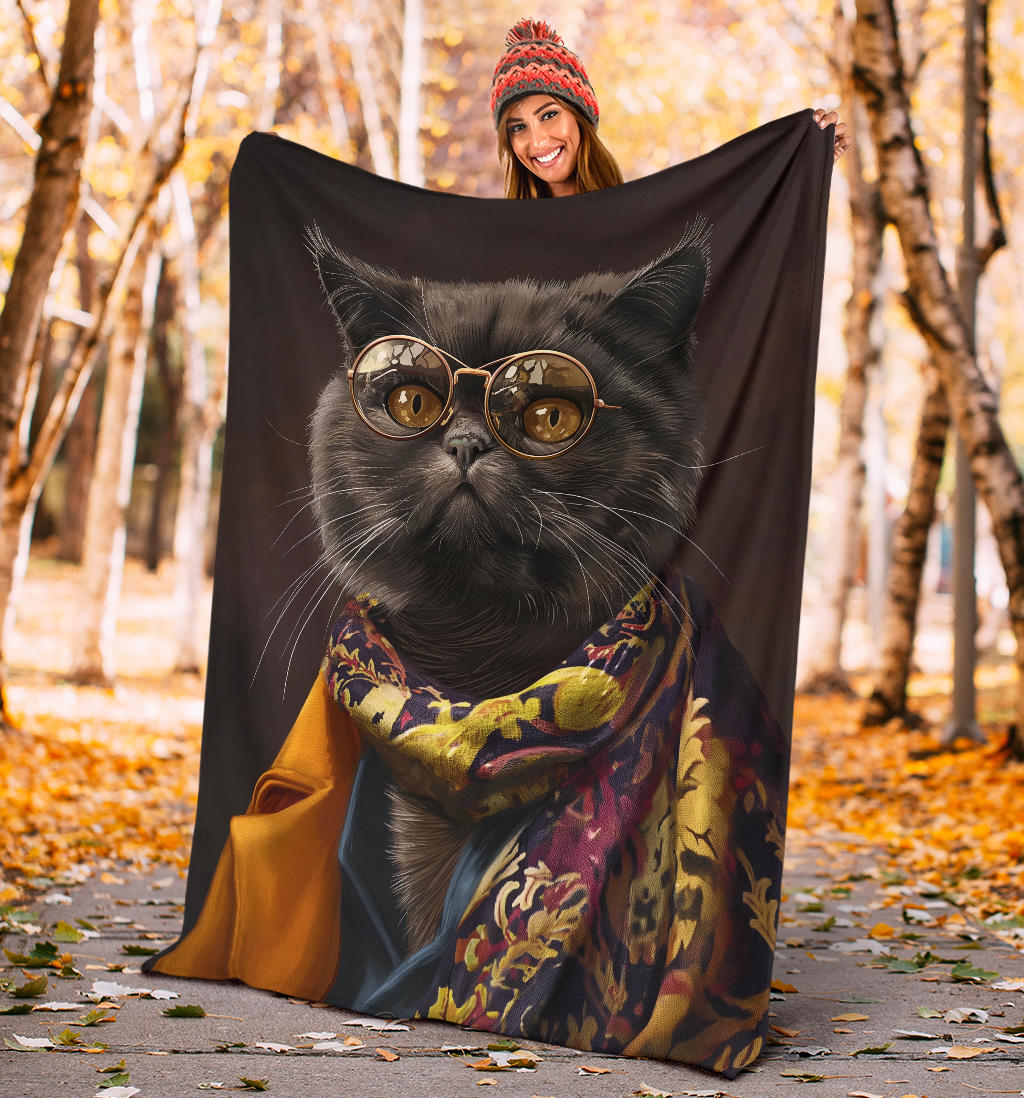 Exotic Shorthair cat Blanket, Trippy Psychedelics Exotic Shorthair cat Fleece Blanket, Exotic Shorthair cat Throw Blanket, Exotic Shorthair cat Gifts